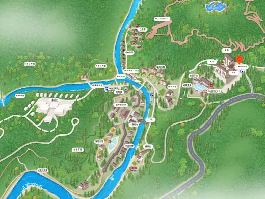 福泉结合景区手绘地图智慧导览和720全景技术，可以让景区更加“动”起来，为游客提供更加身临其境的导览体验。